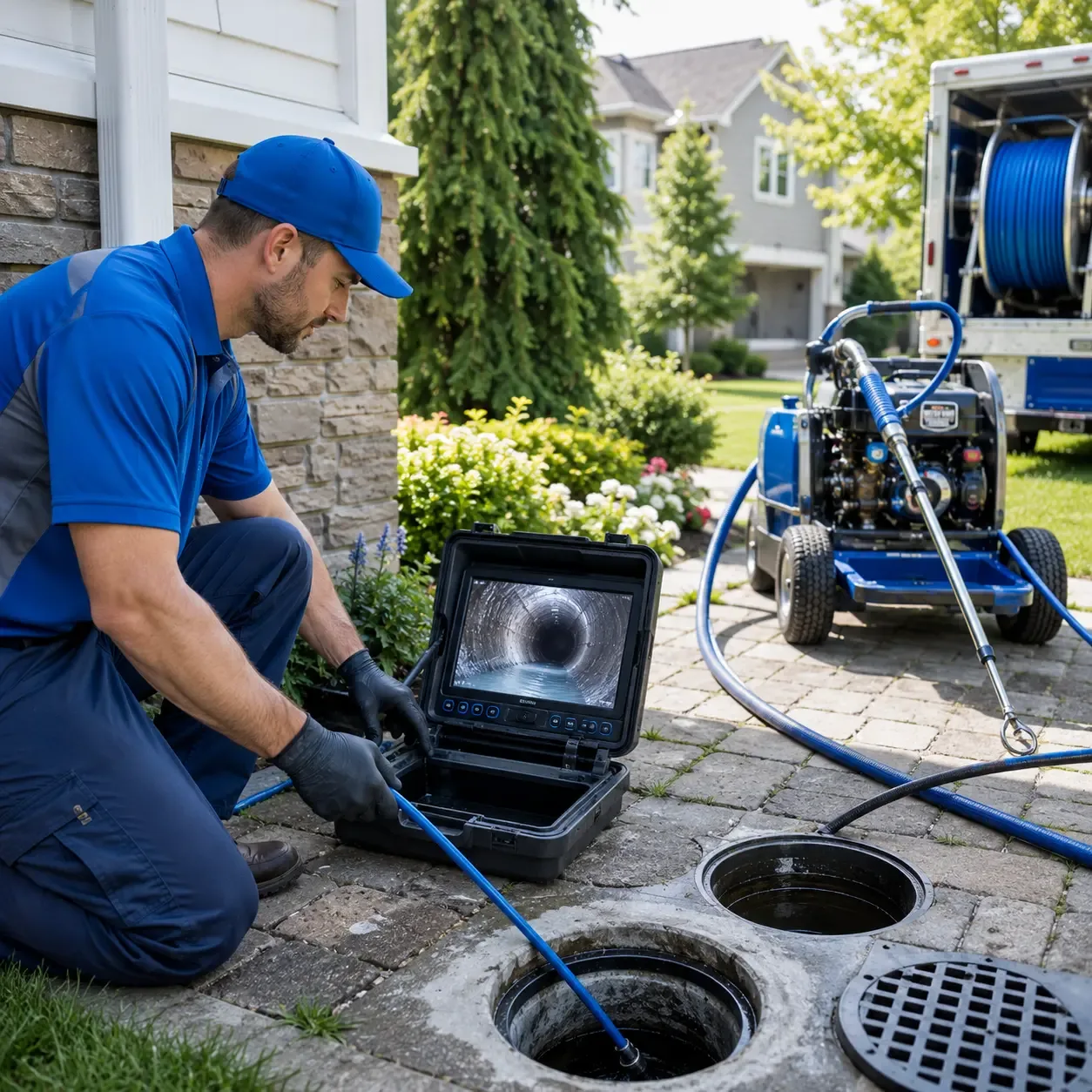 Outdoor drain cleaning professionals serving Mart, TX